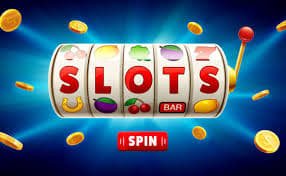 Deretan mesin slot modern berwarna-warni dengan animasi cahaya menarik